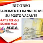 Risarcimento precari: si passa da 12 a 24 mensilità. MSA avvia un ricorso al Tribunale del Lavoro.